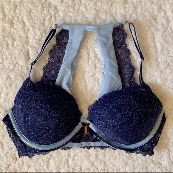 🔥SALE🔥VS PINK Date Lace Push Up Bra 34C - Picture 5 of 11